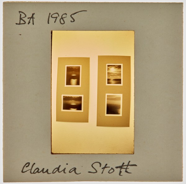 1985 BA Degree Show Slide - 'Claudia Stott'