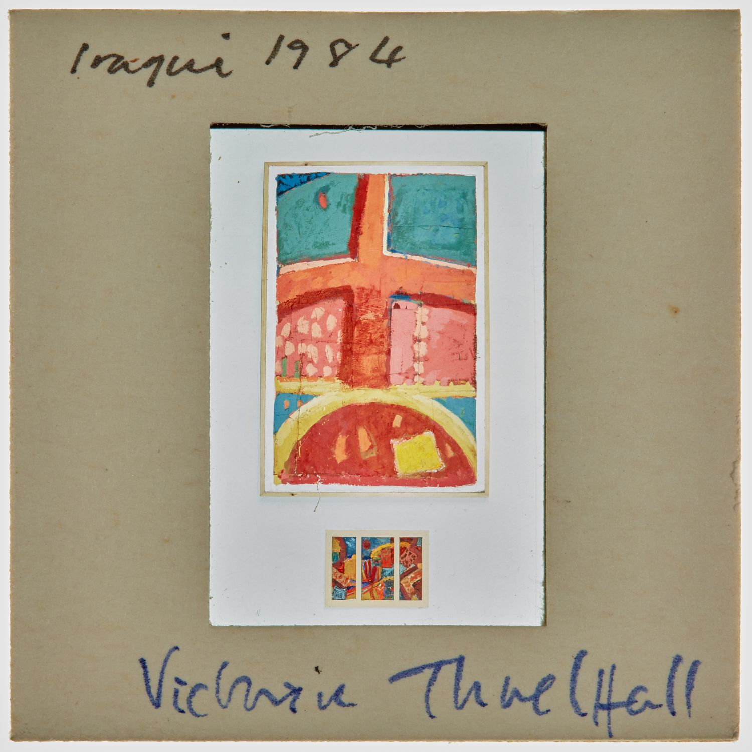 1984 Iraqi Exhibition Slide - 'Victoria Threlfall'