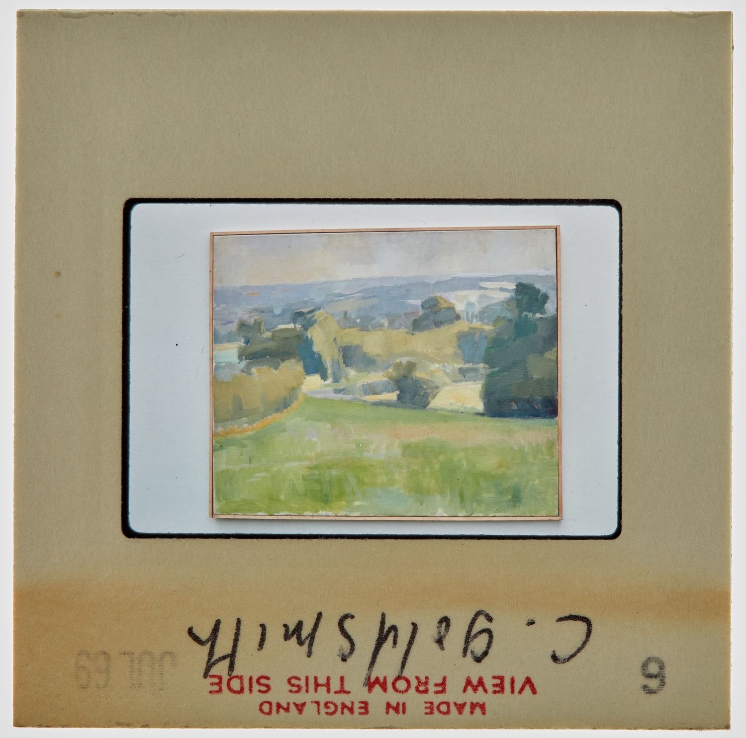 1969 Diploma in Painting Degree Show Slide - 'C Goldsmith'