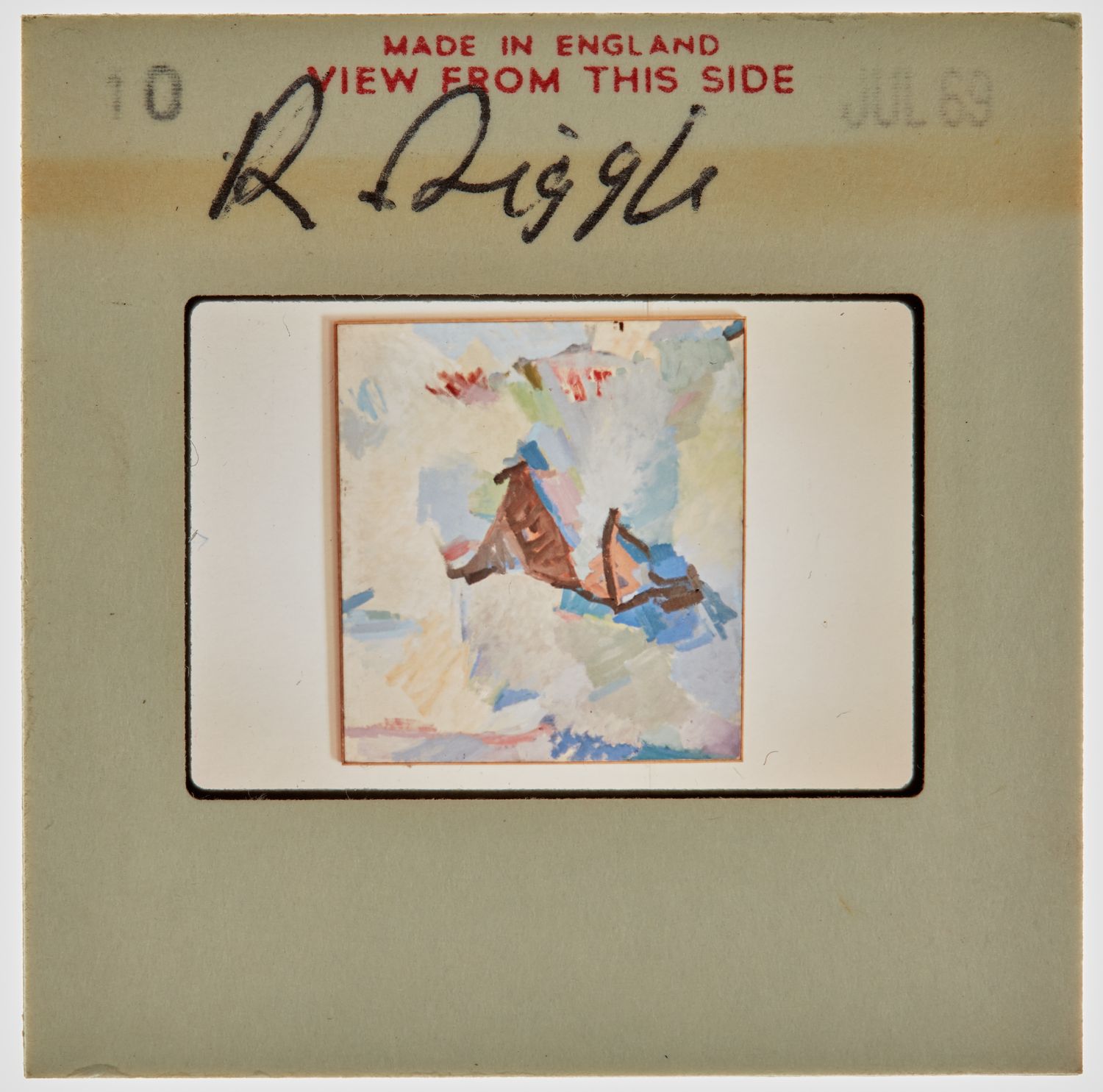 1969 Diploma in Painting Degree Show Slide - 'R Diggle'