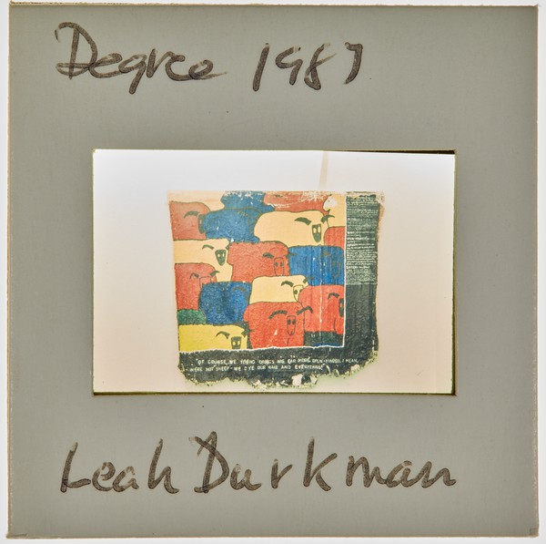 1987 BA Degree Show Slide - 'Leah Durkman'