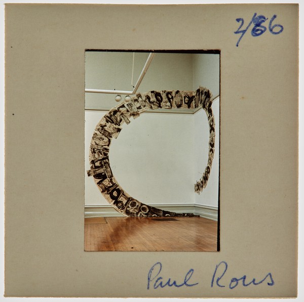 1986 South London Gallery Exhibition Slide - 'Paul Rous'