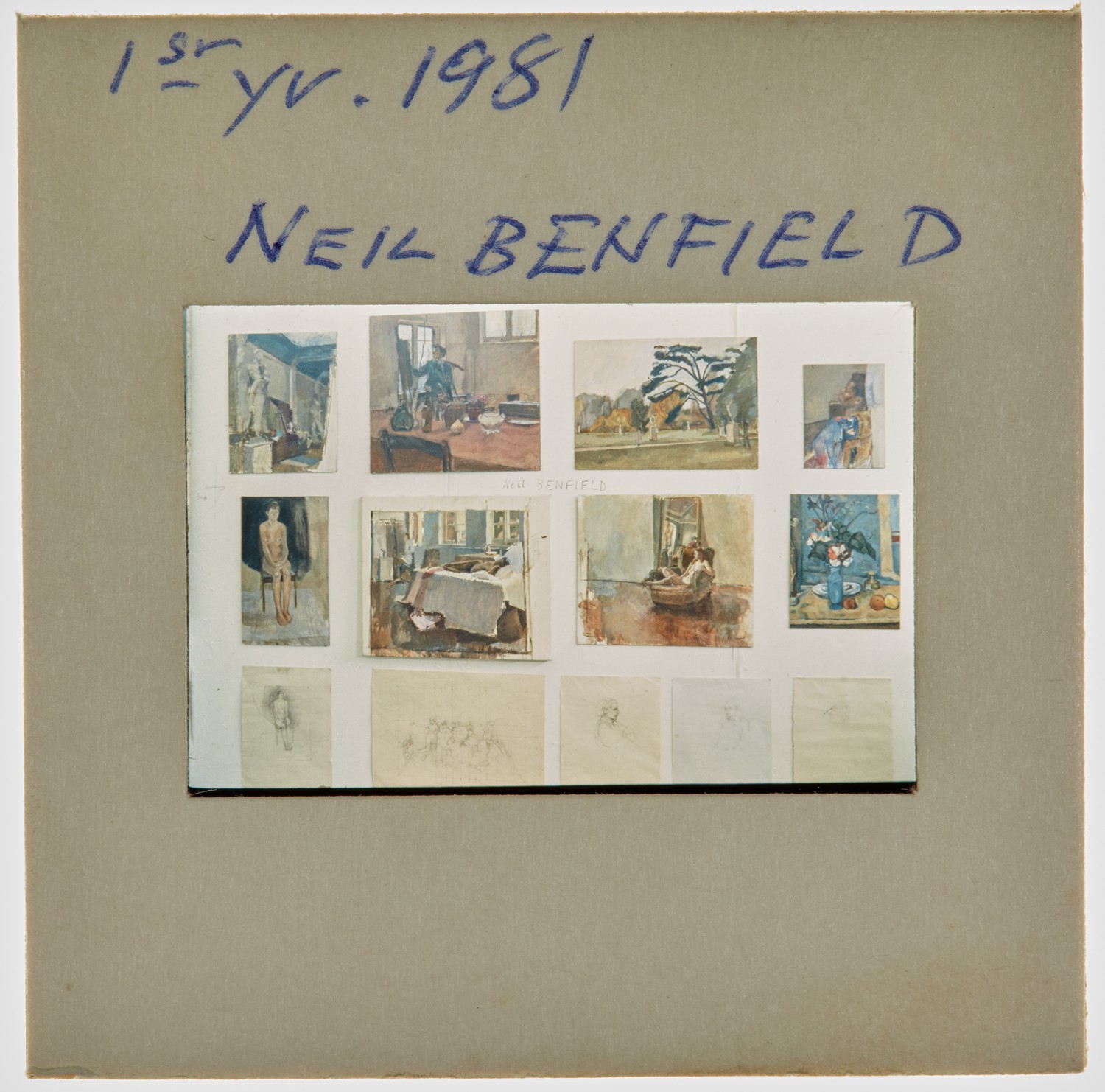 1981 1st Year Degree Show Slide - 'Neil Benfield'