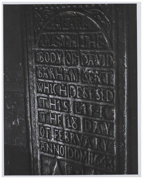Tombstone lettering