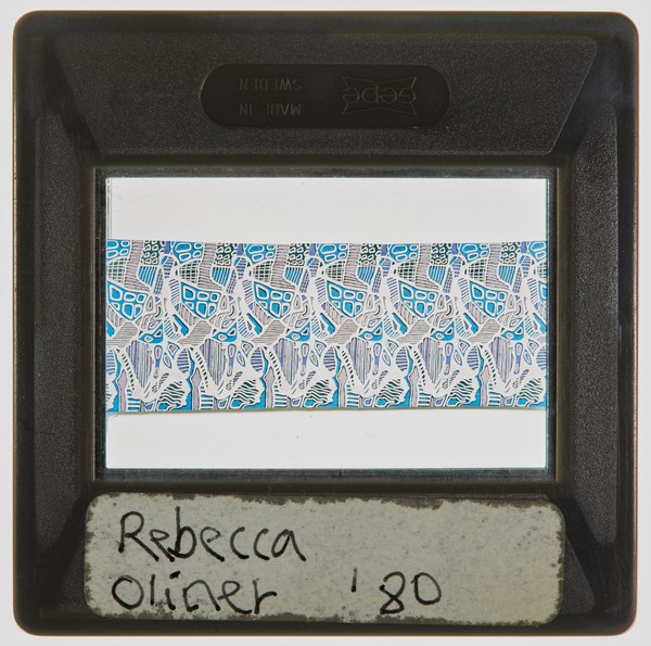1981 2nd Year Print Project Space Slide - 'Rebecca Oliver'