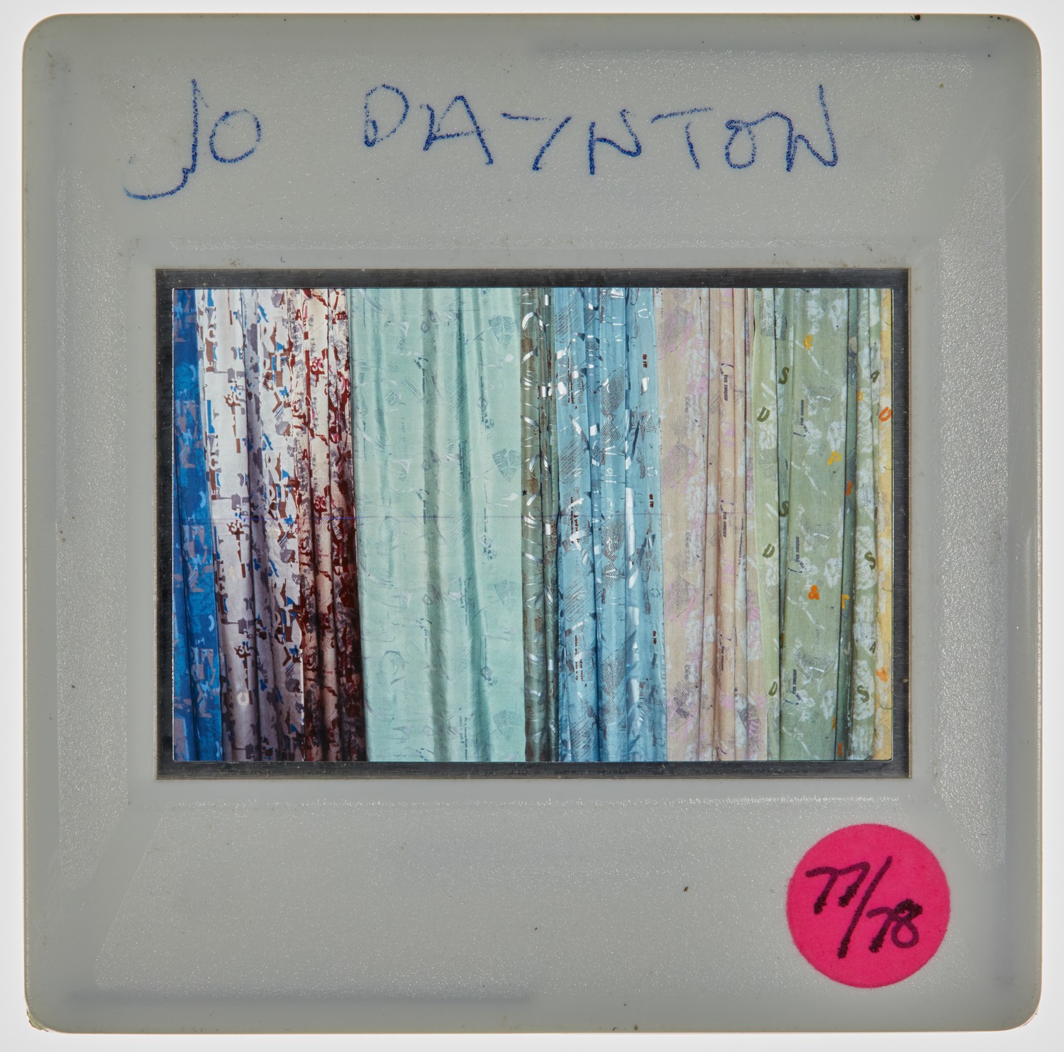 1978 3rd Year Degree Show Slide - 'Jo Paynton'