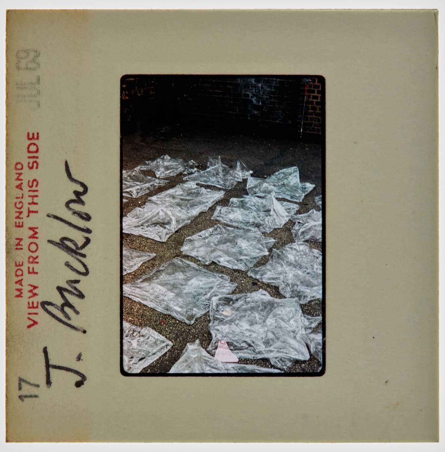 1969 Diploma in Painting Degree Show Slide - 'J Bucklow'
