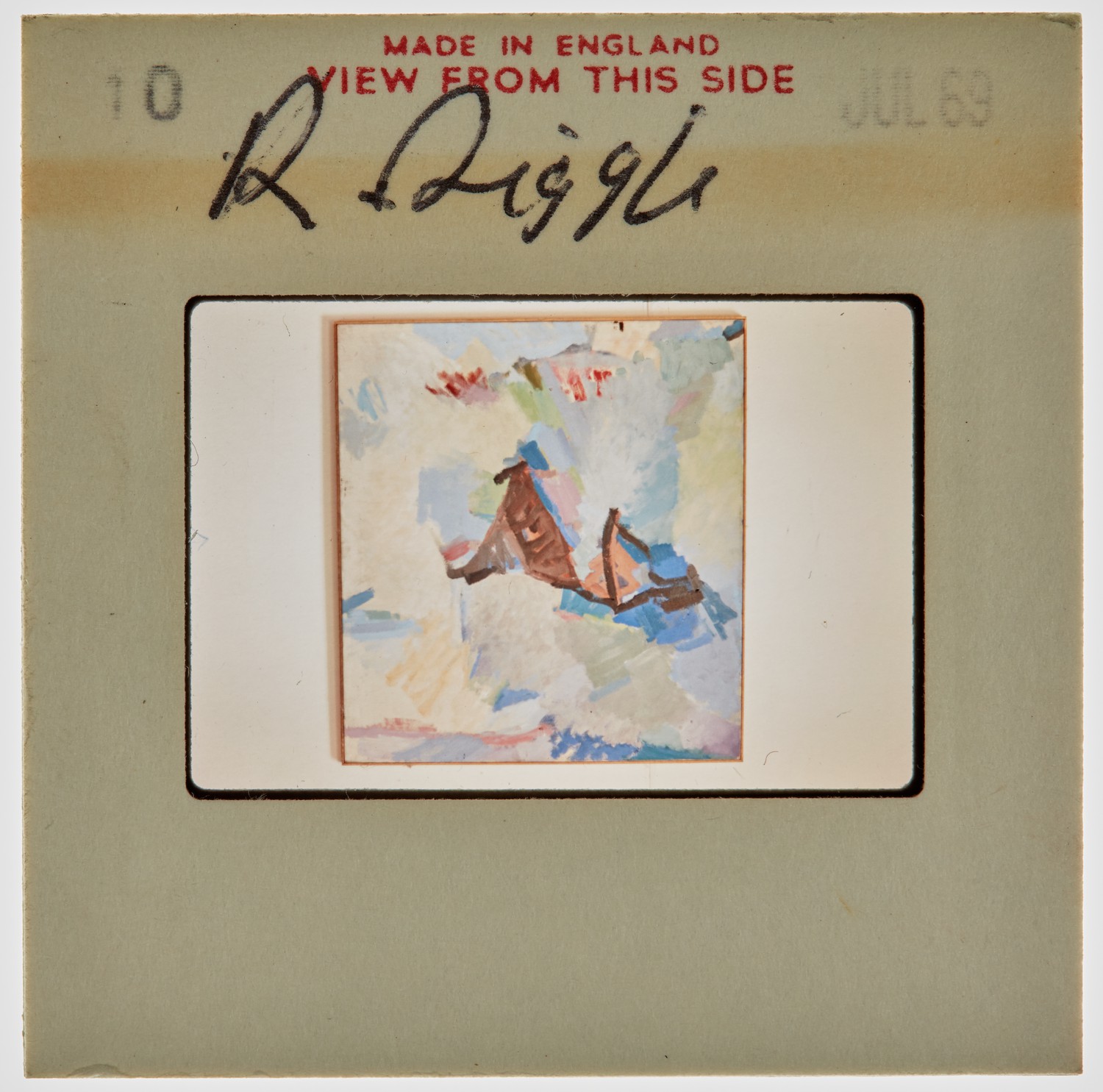 1969 Diploma in Painting Degree Show Slide - 'R Diggle'