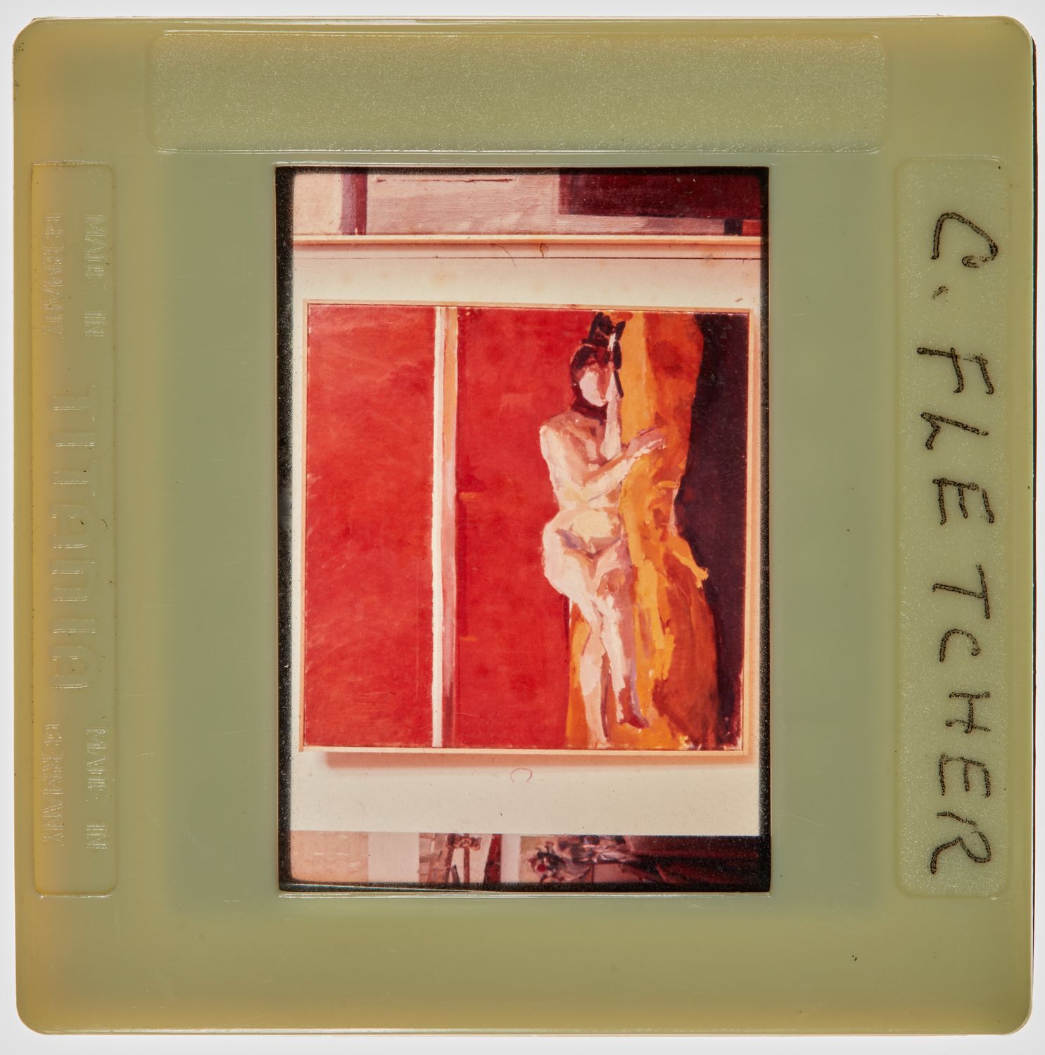 1969 Diploma in Painting Degree Show Slide - 'C Fletcher'