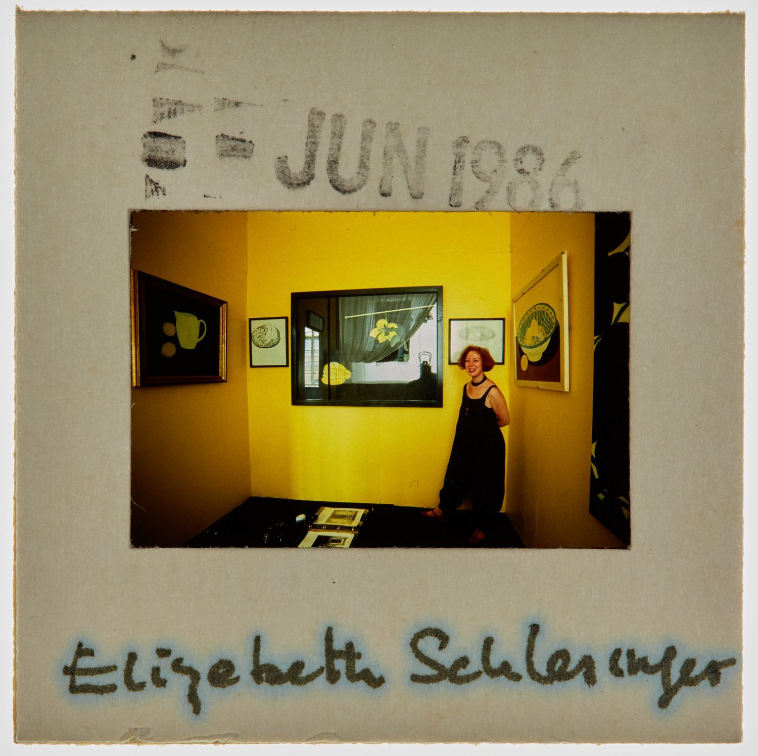 1986 BA Degree Show Slide - 'Elizabeth Schlesinger'