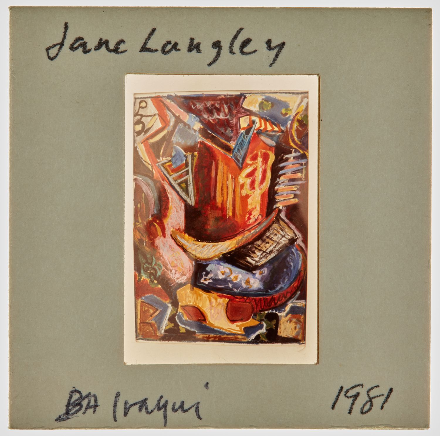 1981 Iraqi Exhibition Slide - 'Jane Langley'