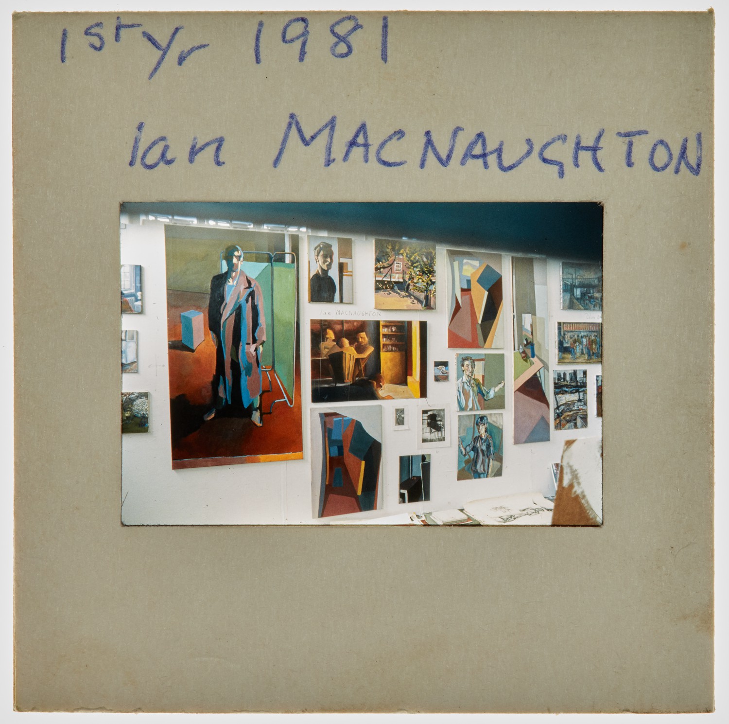 1981 1st Year Degree Show Slide - 'Ian Macnaughton'
