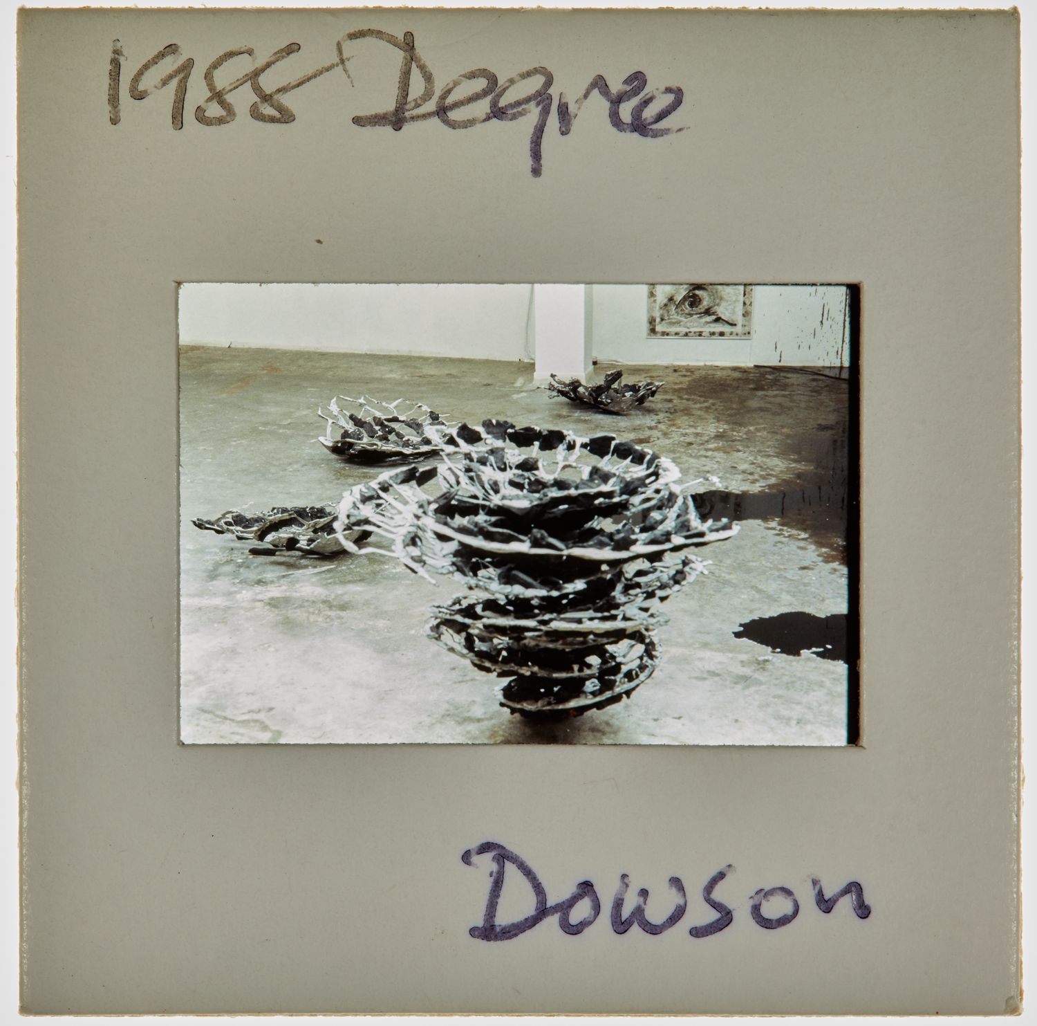 1988 BA Sculpture Degree Show Slide - 'Dowson'