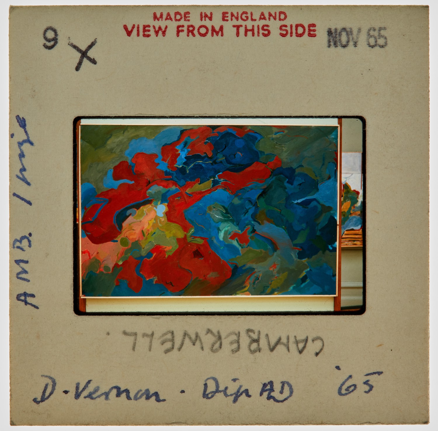1965 Diploma Degree Show Slide - 'D Vernon'