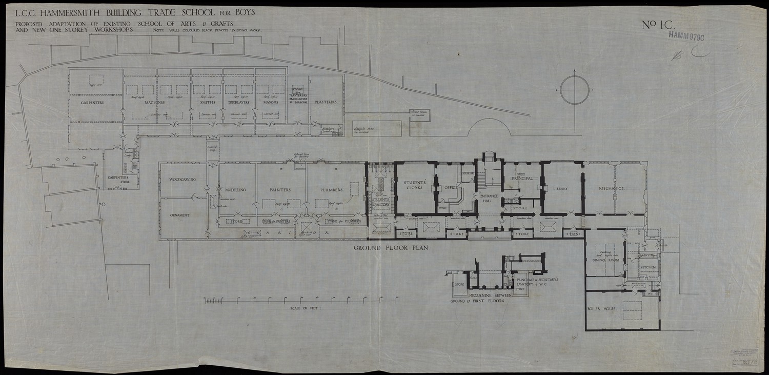 L.C.C Hammersmith Building Trade School for Boys