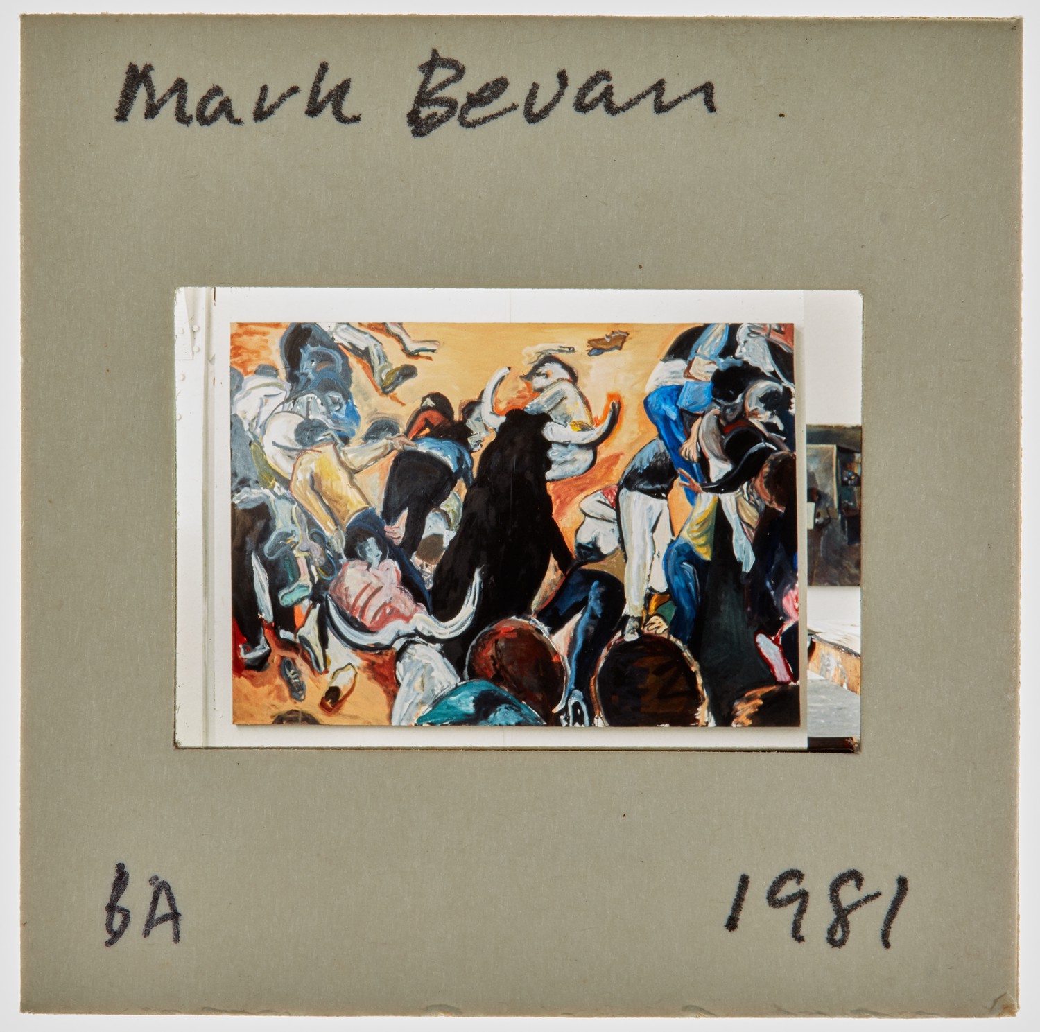 1981 BA Degree Show Slide - 'Mark Bevan'