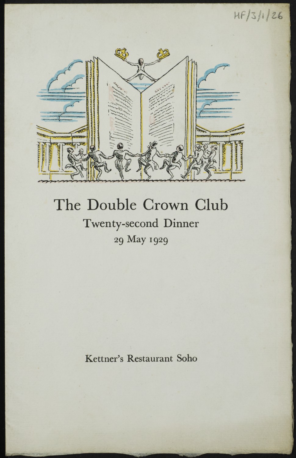 Twenty-second Dinner Menu