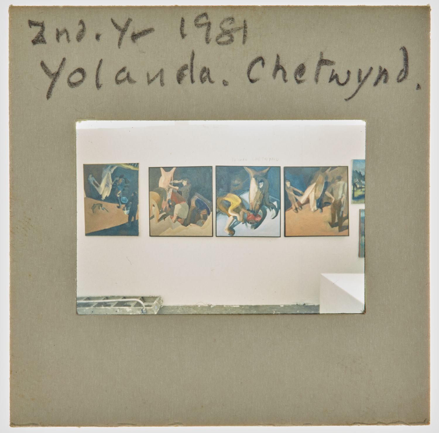 1981 2nd Year Degree Show Slide - 'Yolanda Chetwynd'