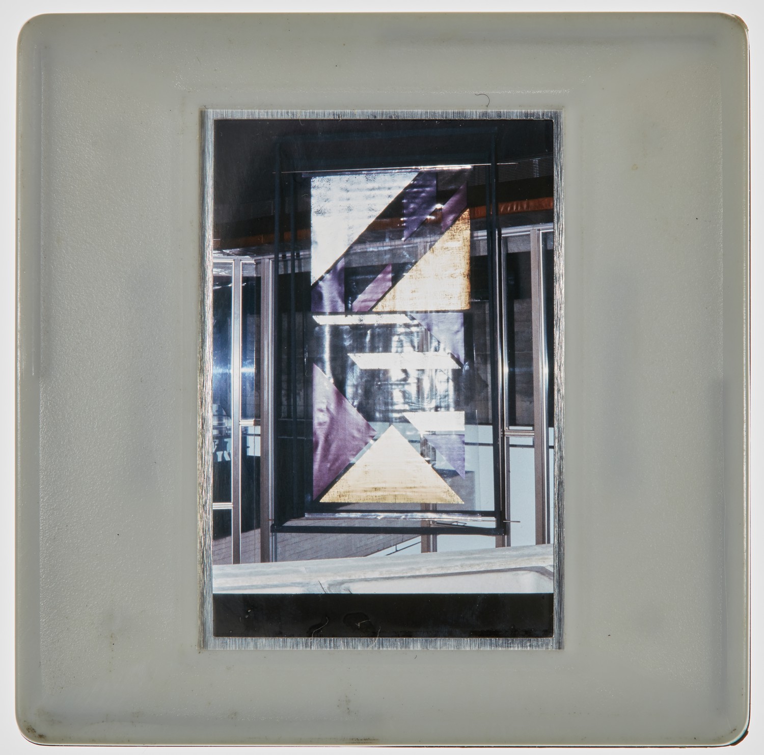 1979 Derek Davis Printed Plastic Screens Oliver Theatre Slide - Creator unknown