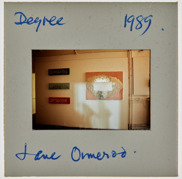1989 BA Degree Show Slide - 'Jane Ormerod'