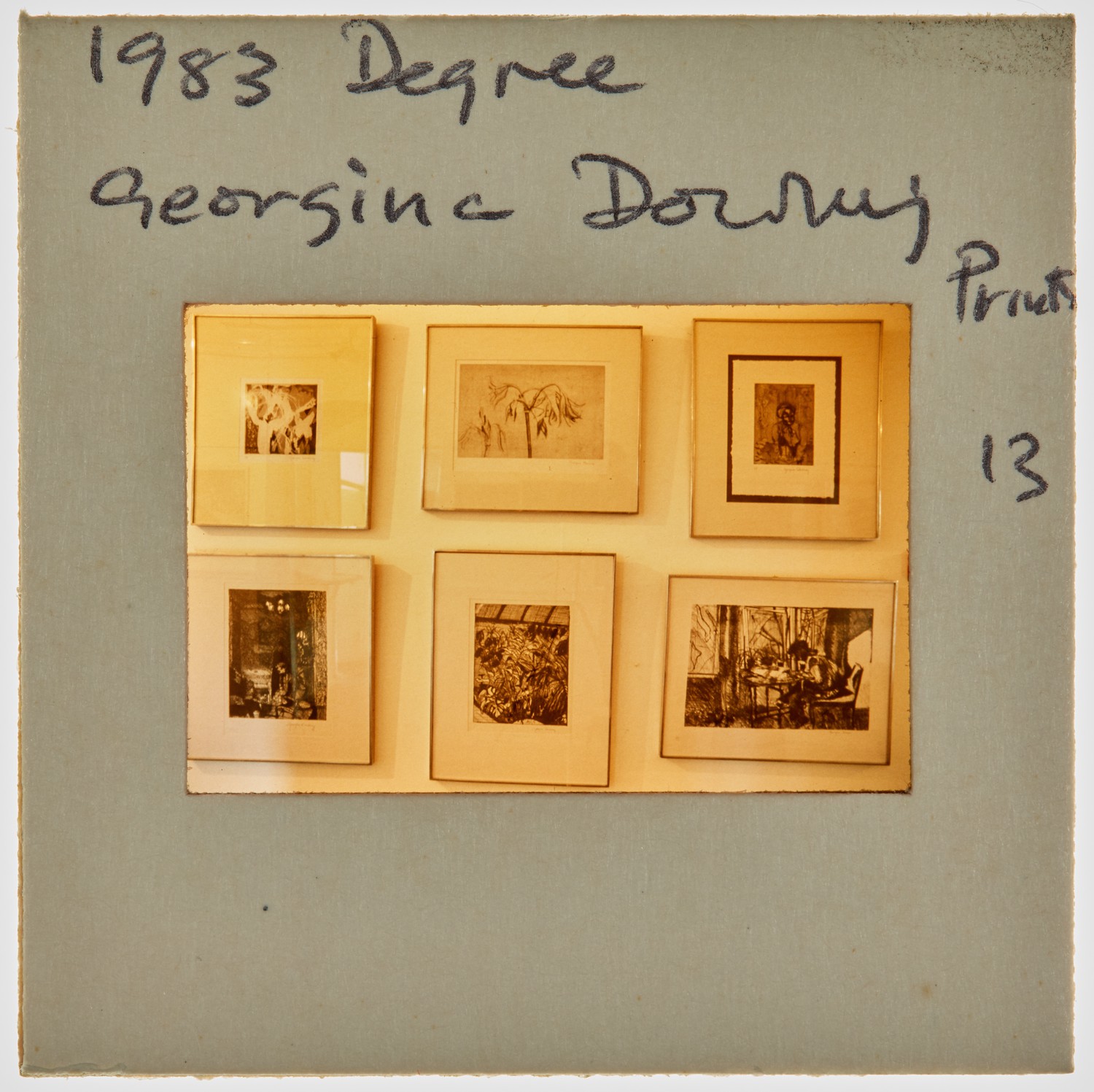 1983 BA Degree Show Slide - 'Georgina Downey'