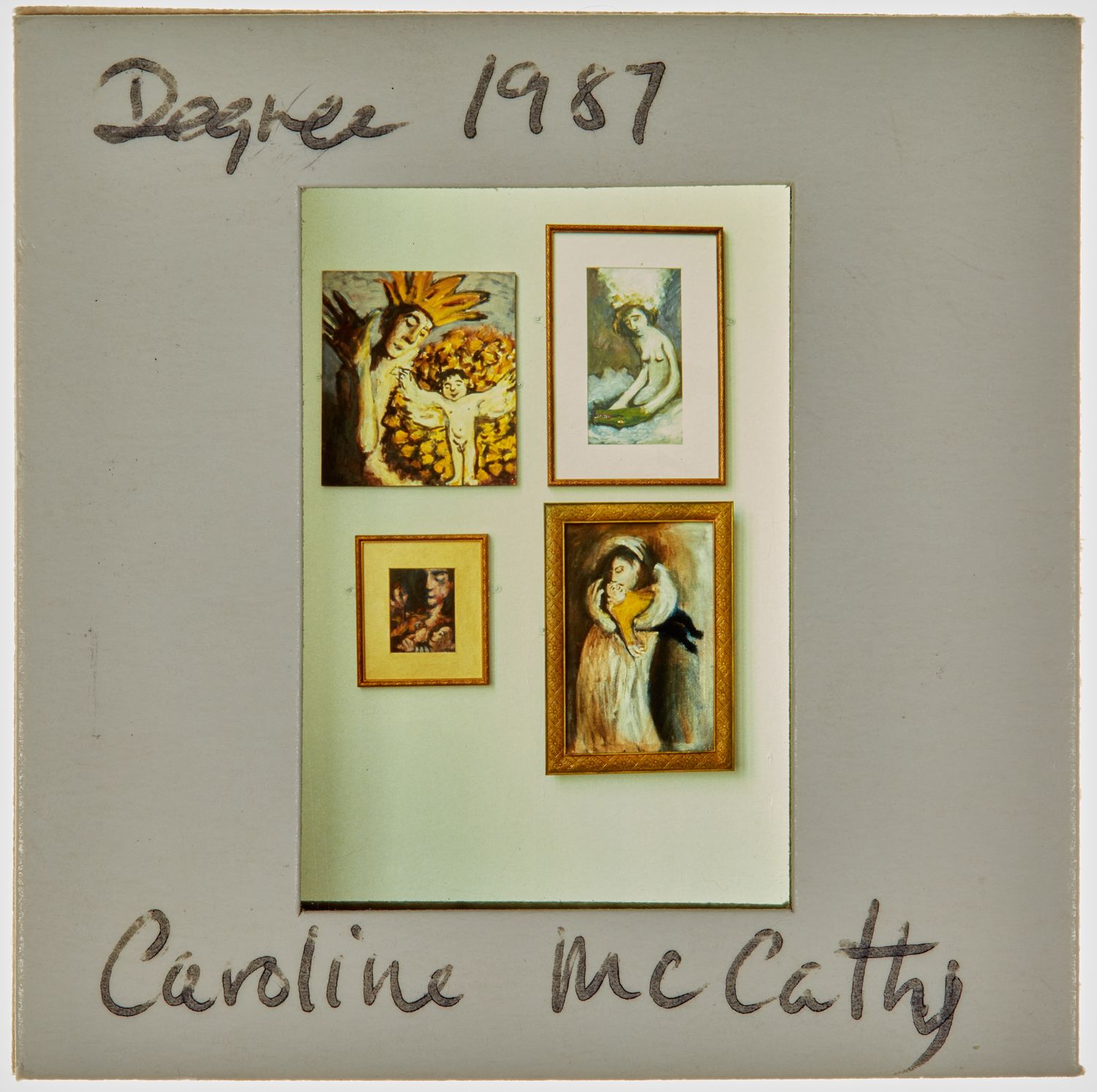 1987 BA Degree Show Slide - 'Caroline McCatty'
