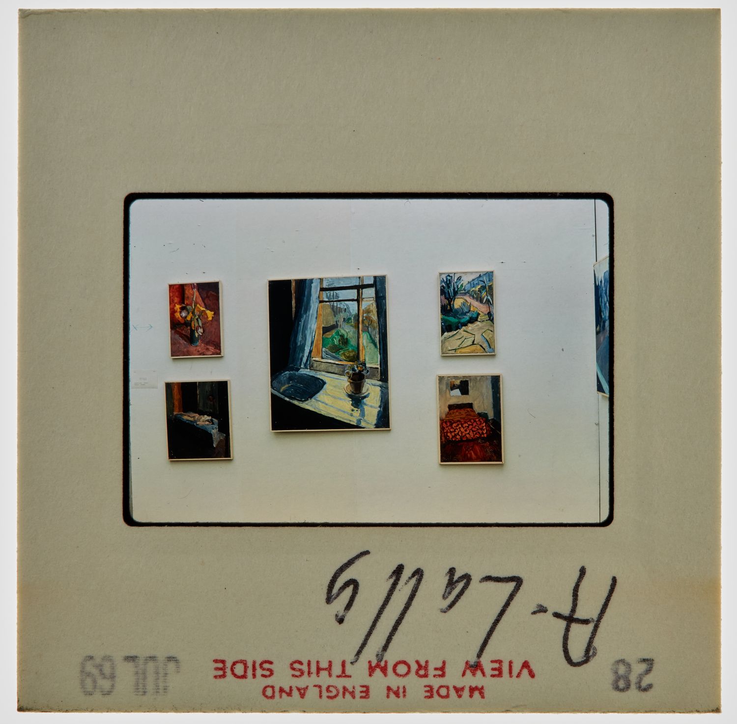 1969 Diploma in Painting Degree Show Slide - 'A Lally'