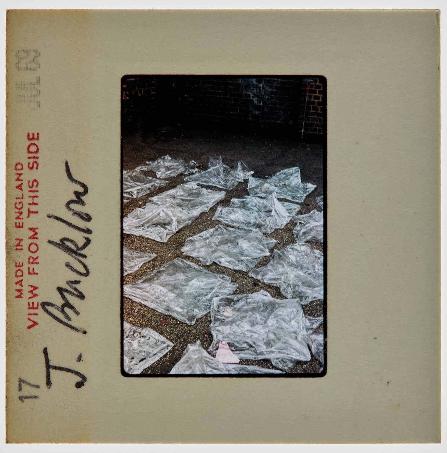 1969 Diploma in Painting Degree Show Slide - 'J Bucklow'