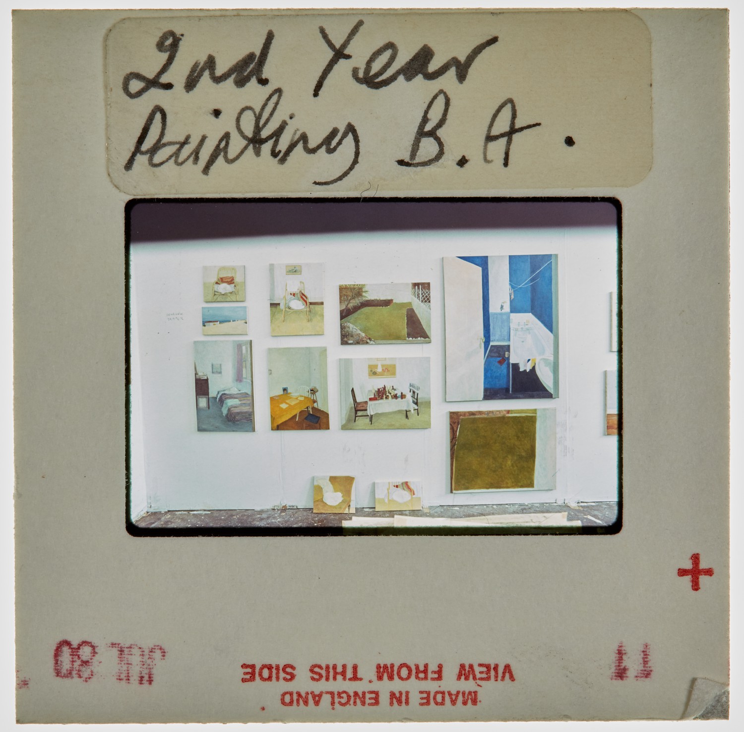 1980 2nd Year Degree Show Slide - 'Gennie Draper'