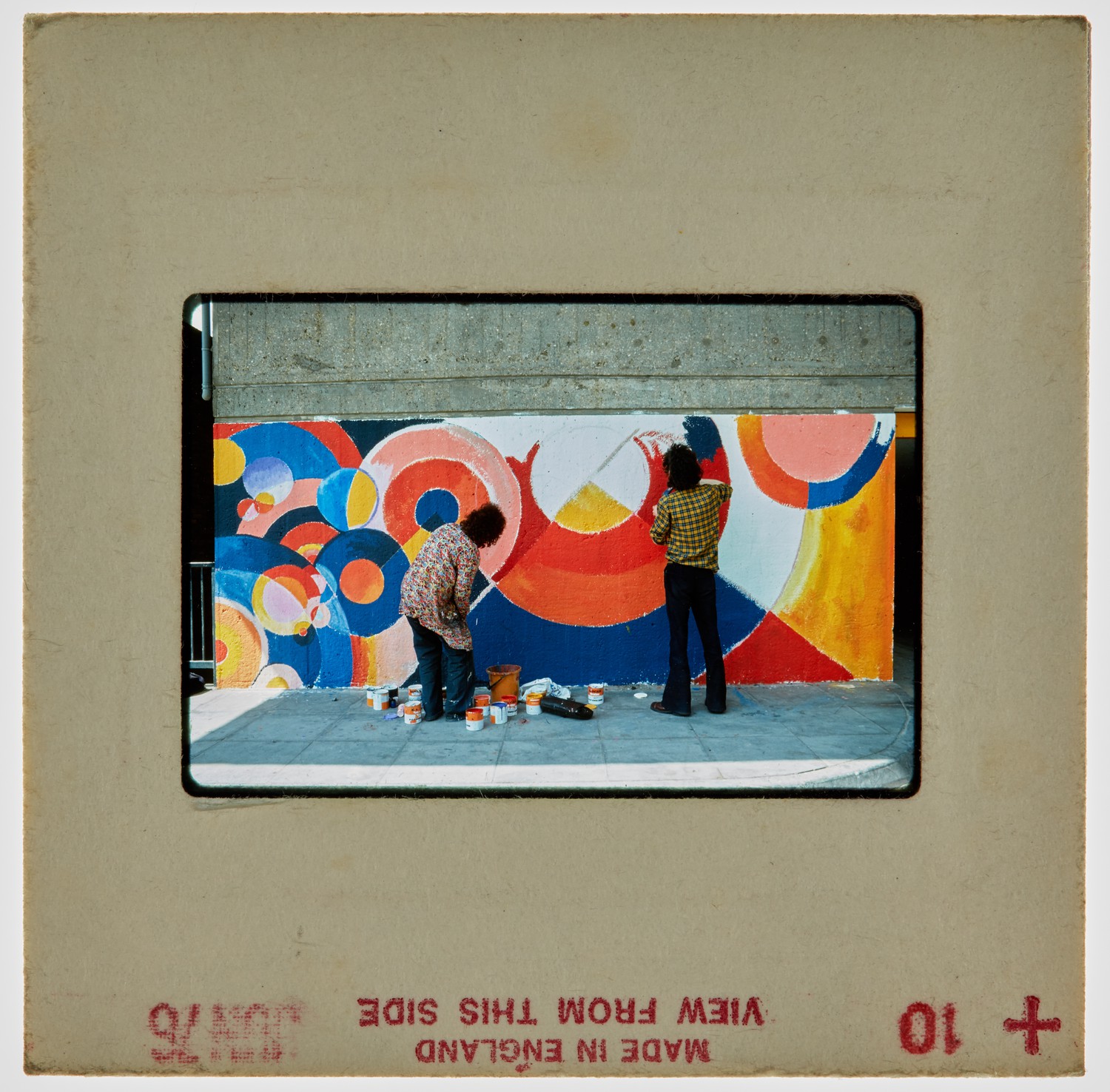 1977 North Peckham Estate Murals Slide - Creator unknown
