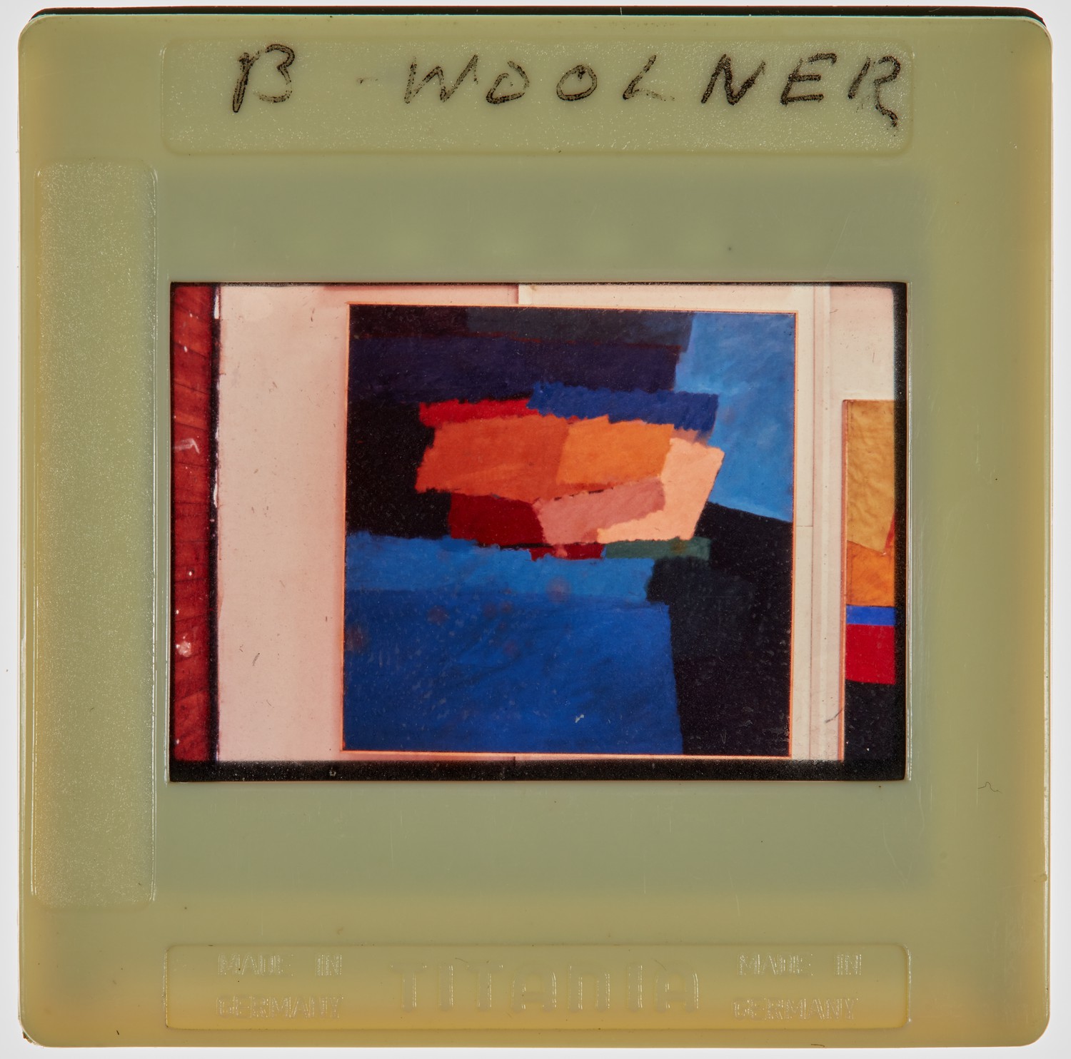 1968 Diploma in Painting Degree Show Slide - 'B Woolner'