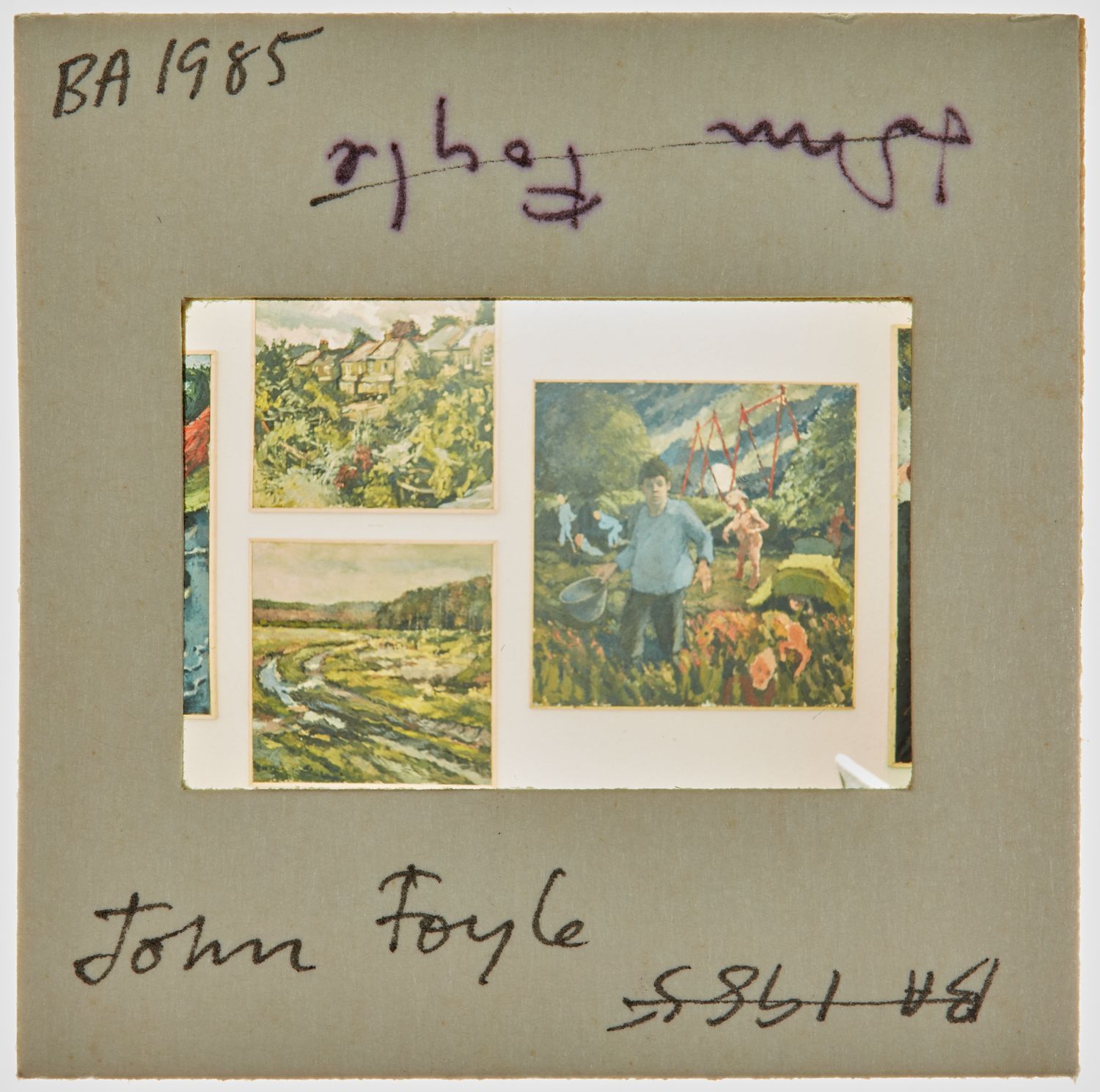 1985 BA Degree Show Slide - 'John Foyle'