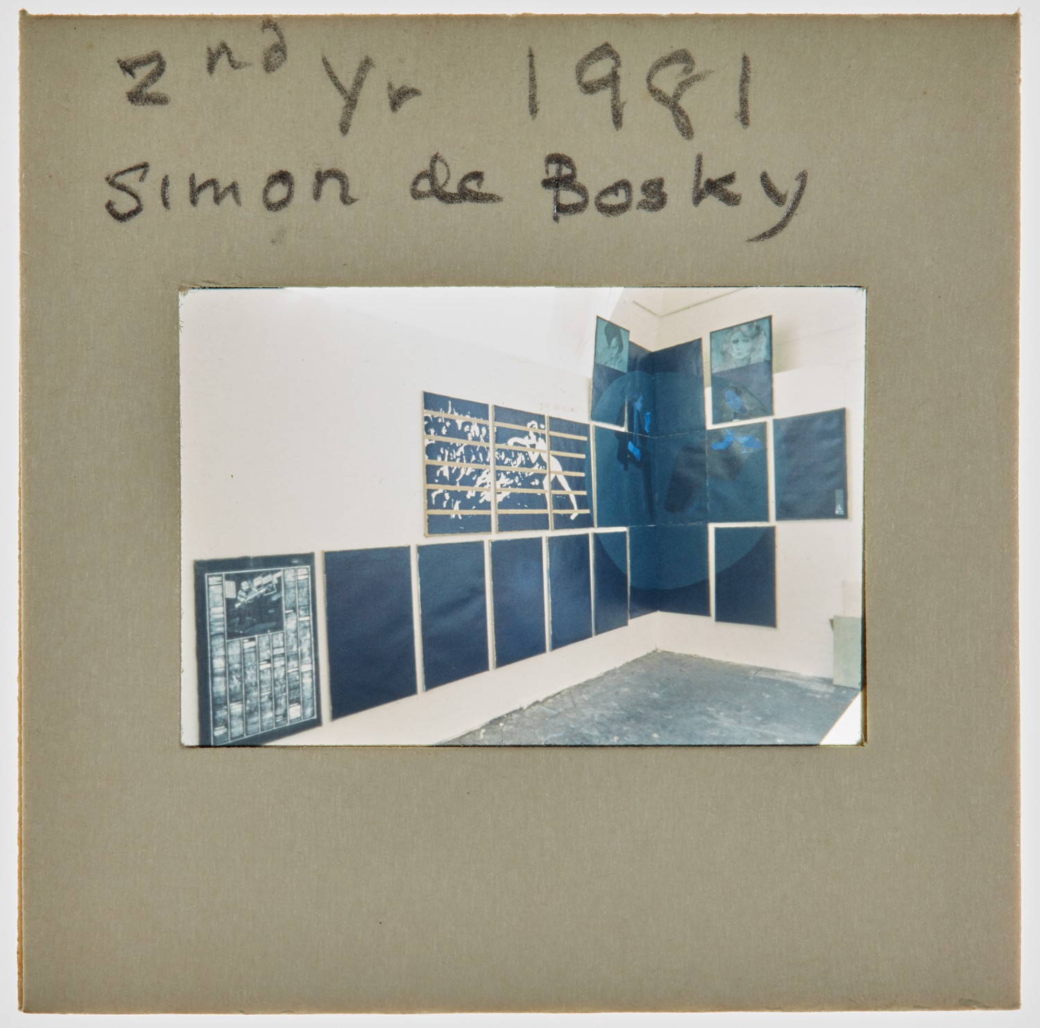 1981 2nd Year Degree Show Slide - 'Simon de Bosky'