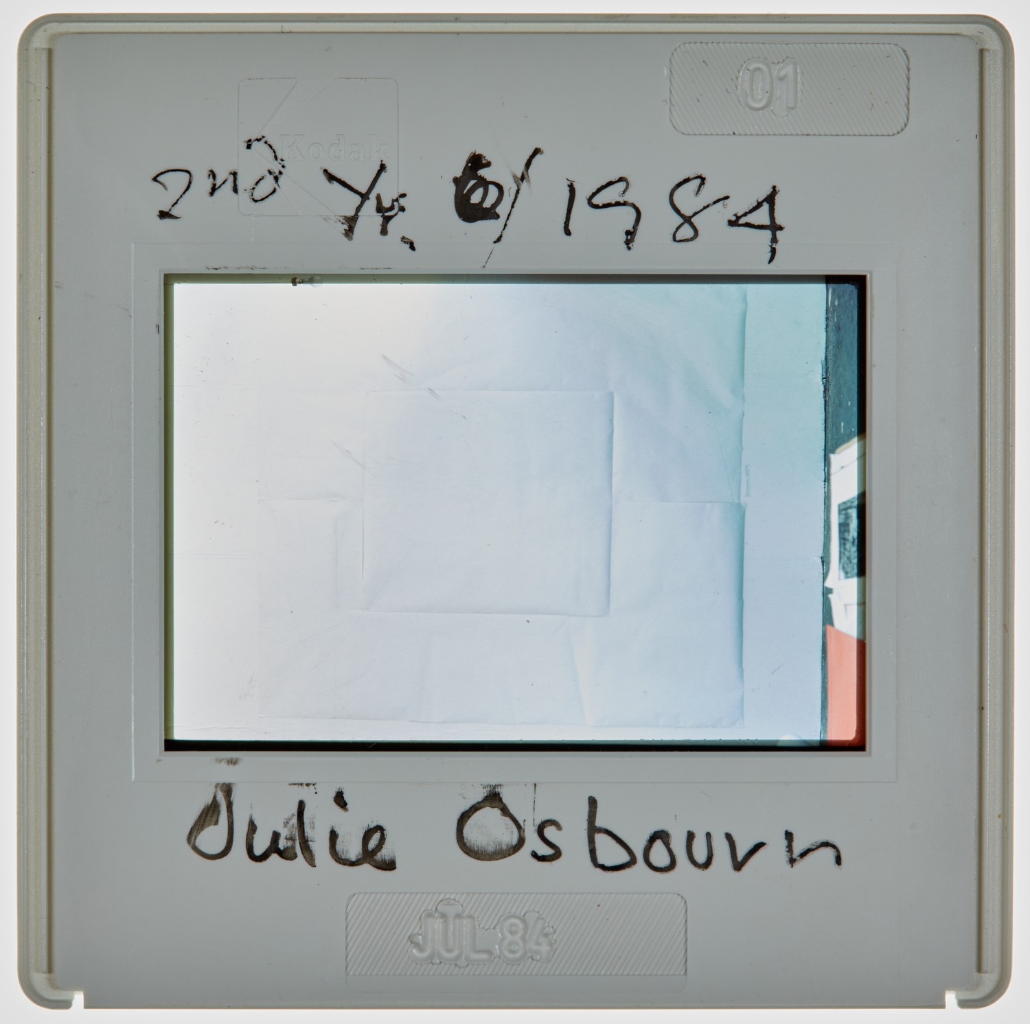 1984 2nd Year Degree Show Slide - 'Julie Osbourn'