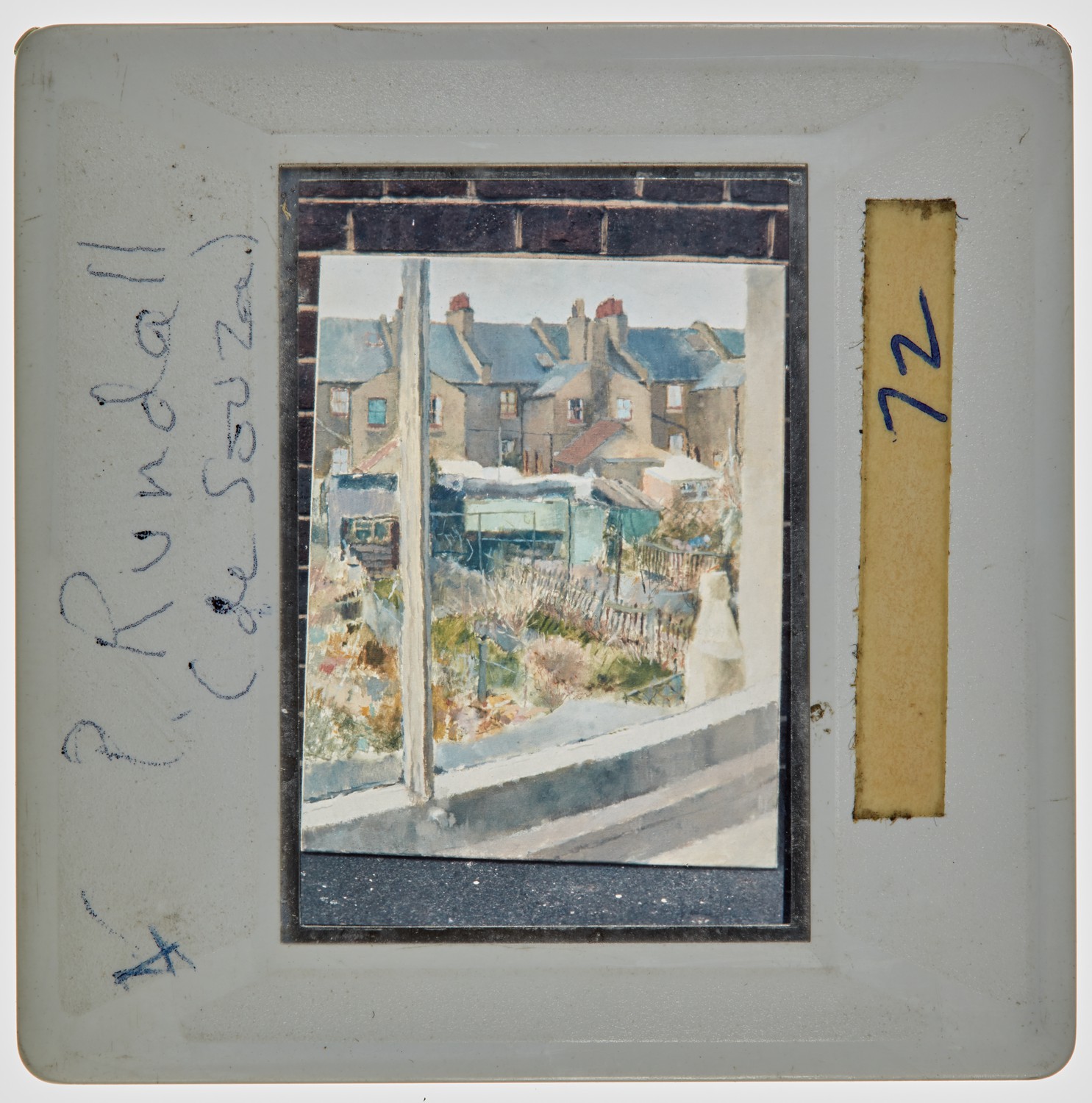 1972 Diploma in Painting Degree Show Slide - 'P Rundall (de Souza)'