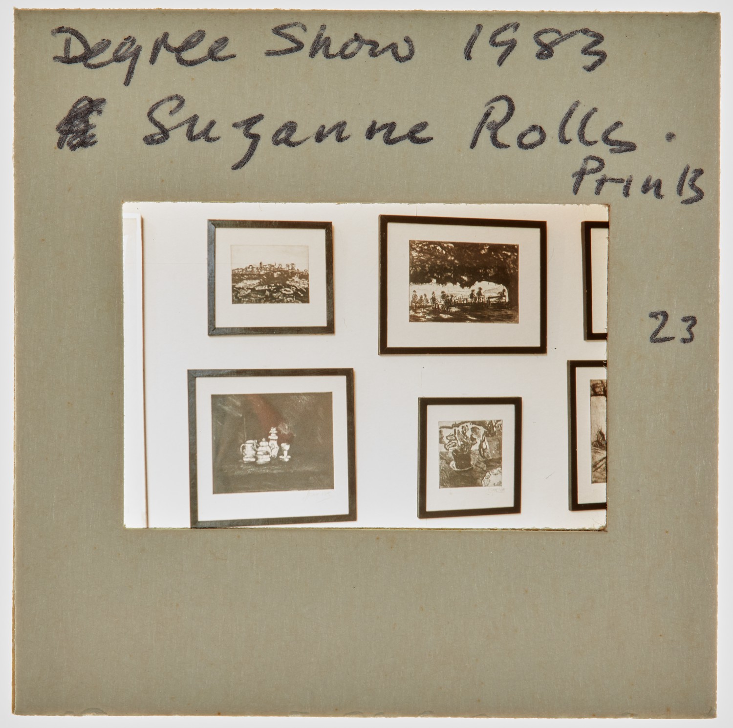 1983 BA Degree Show Slide - 'Suzanne Roles'