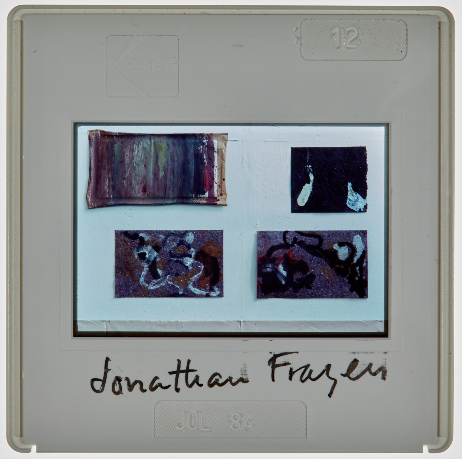 1984 2nd Year Degree Show Slide - 'Johnathan Frazer'