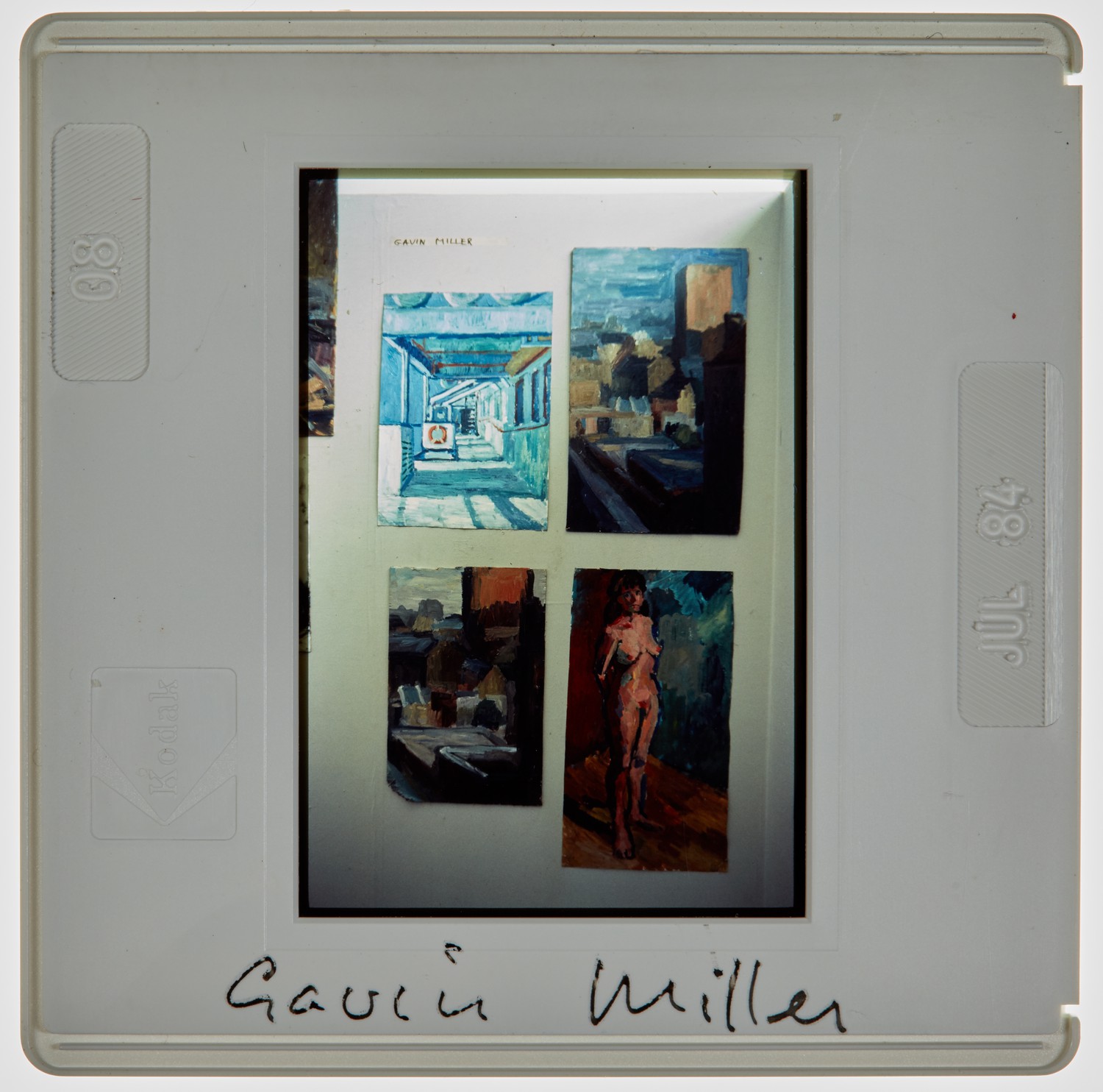 1984 2nd Year Degree Show Slide - 'Gavin Miller'