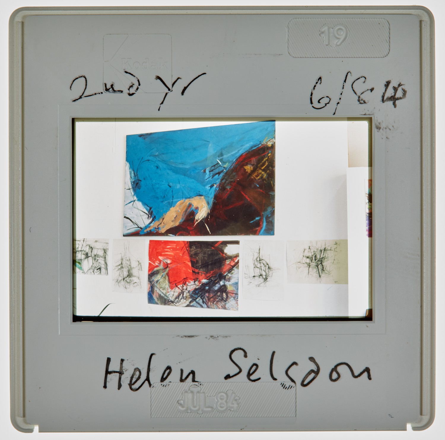 1984 2nd Year Degree Show Slide - 'Helen Selsdon'