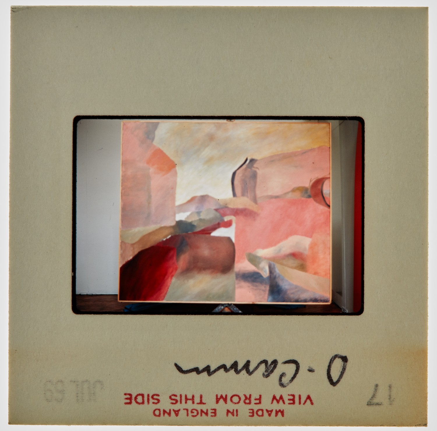 1969 Diploma in Painting Degree Show Slide - 'D [illegible]'