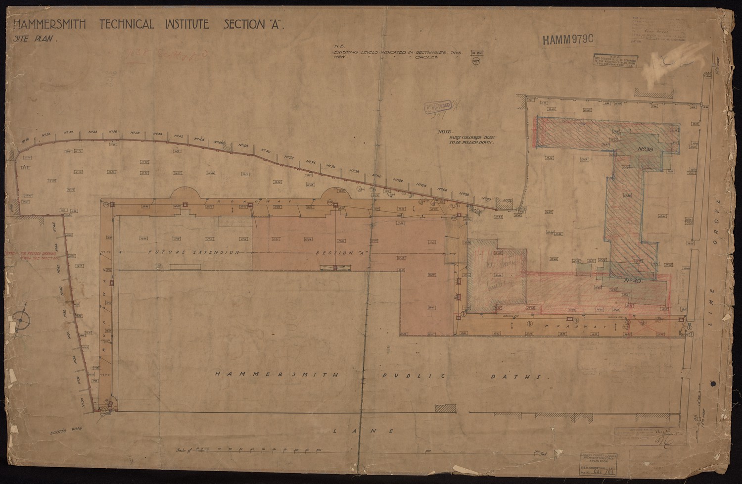 Hammersmith Technical Institute Section A Site Plan