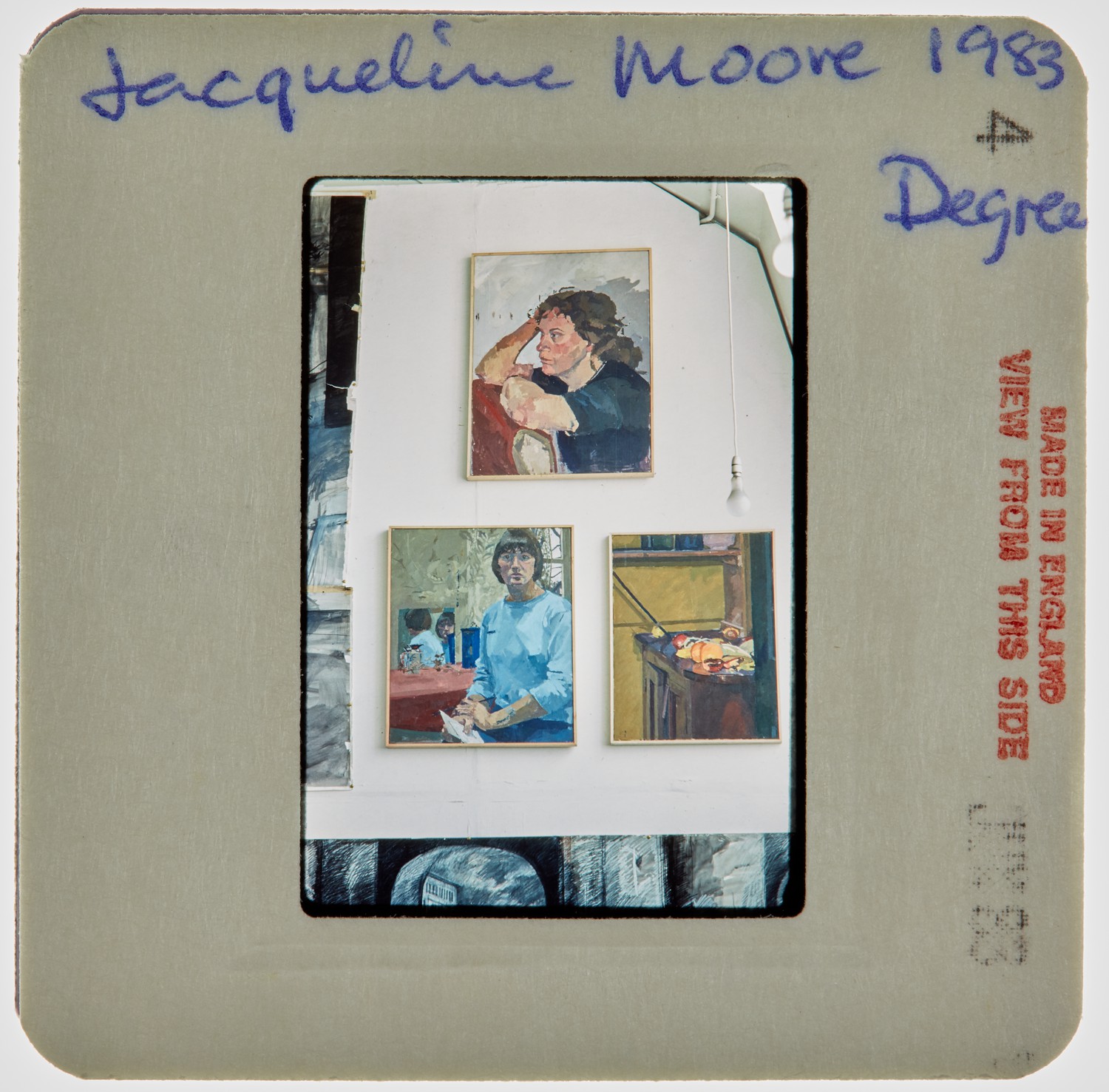 1983 BA Degree Show Slide - 'Jacqueline Moore'