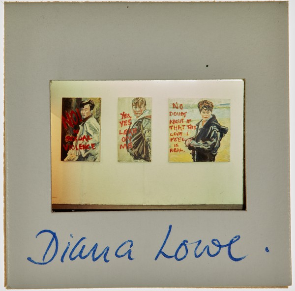 1988 BA Painting Degree Show Slide - 'Diana Lowe'