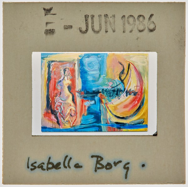 1986 BA Degree Show Slide - 'Isabella Borg'