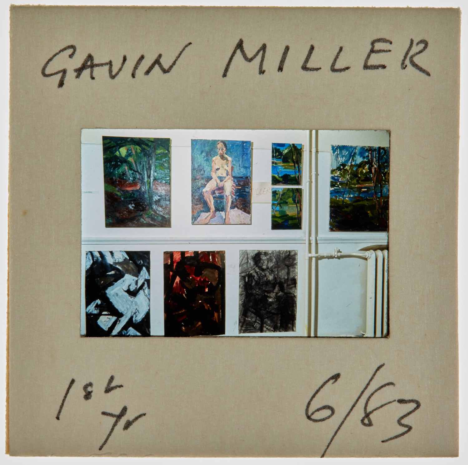 1983 1st Year Degree Show Slide - 'Gavin Miller'