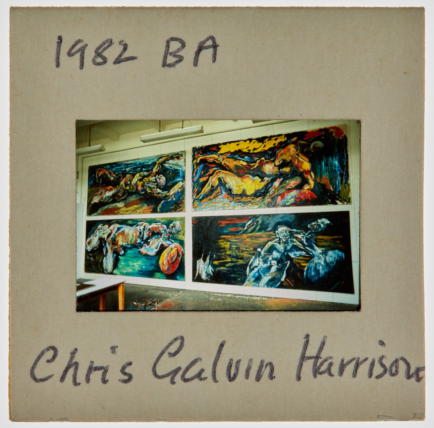 1982 BA Degree Show Slide - 'Chris Galvin Harrison'