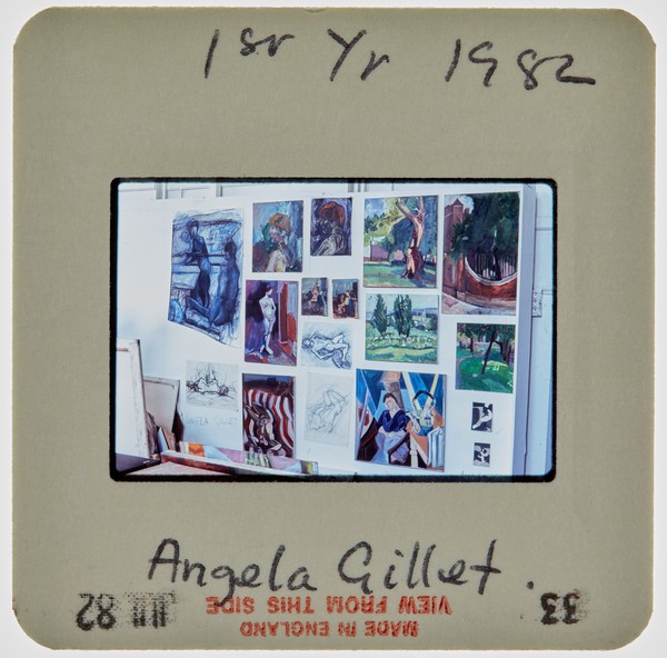 1982 1st Year Summer Exhibition Slide - 'Angela Gillet'