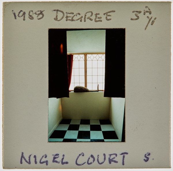 1988 BA Sculpture Degree Show Slide - 'Nigel Court'