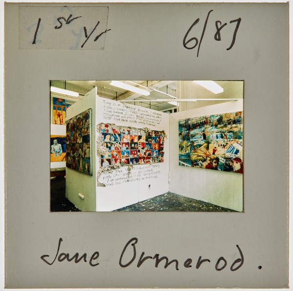 1987 1st Year Degree Show Slide - 'Jane Ormerod'