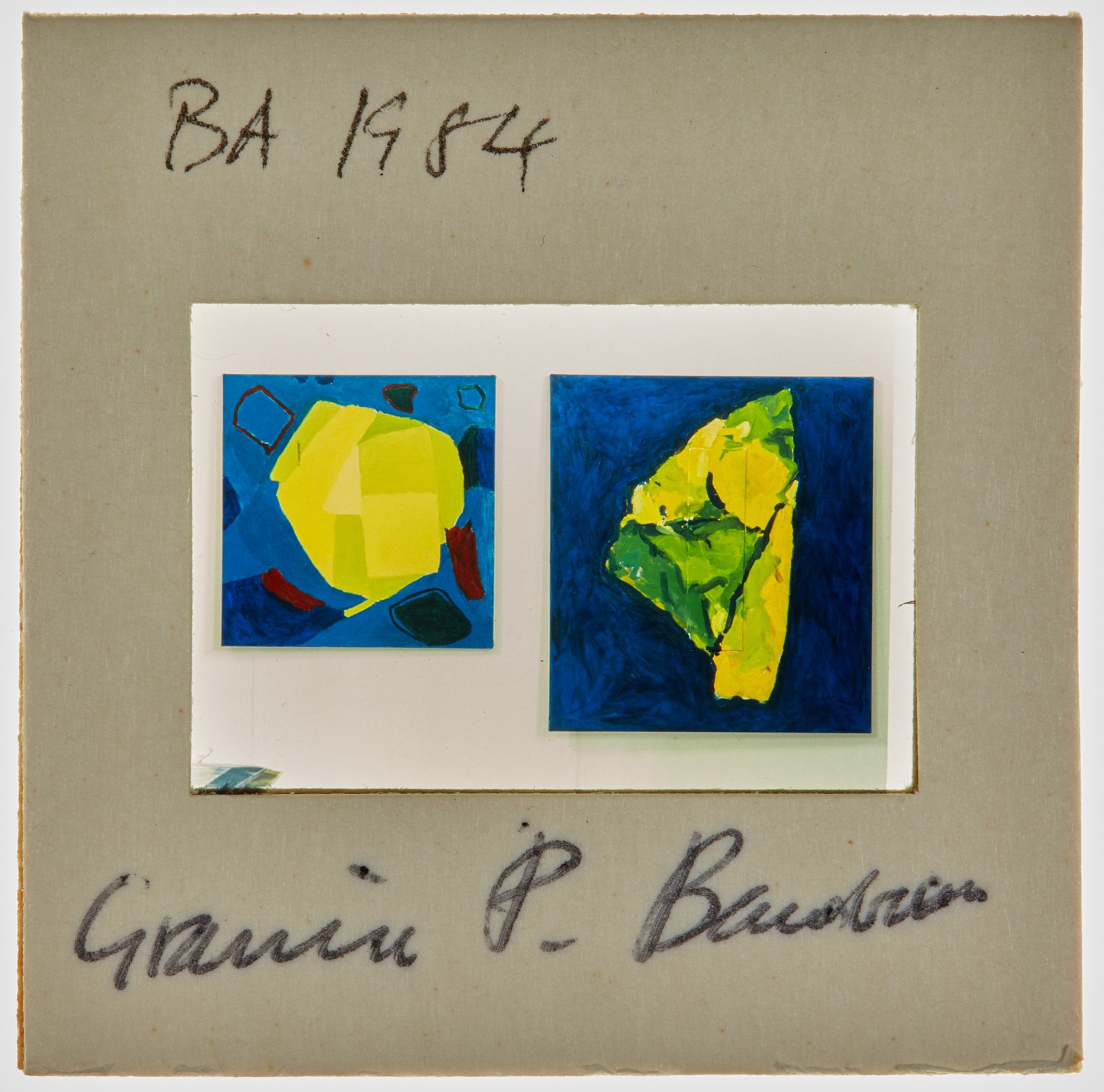 1984 BA Degree Show Slide - 'Grania Pleydell Bouverie'